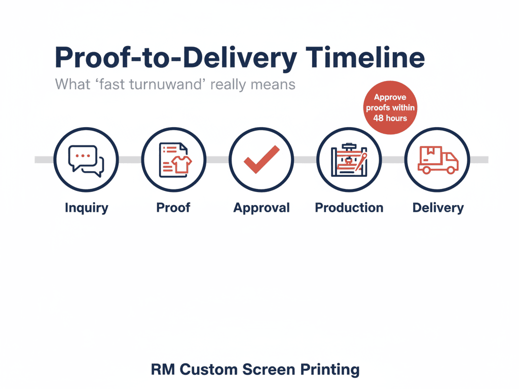 How Fast Is “Fast Turnaround”? Proof-to-Delivery Timeline (Realistic Version)